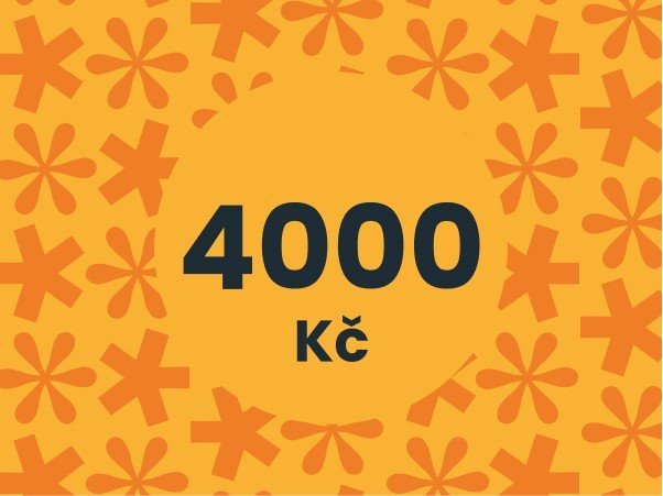 Elektronický dárkový poukaz 4000 Kč